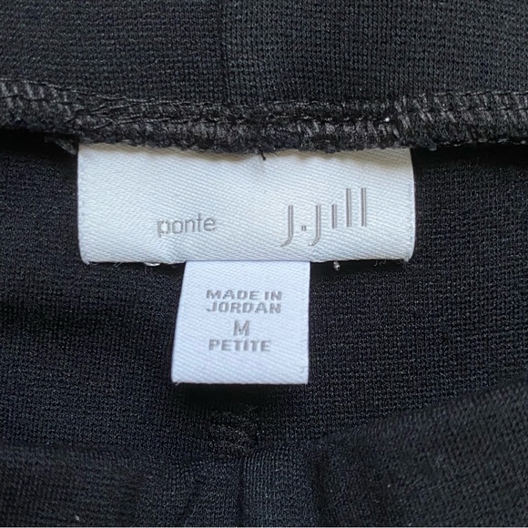 J. Jill Wide Leg Ponte Pants Black Size Medium Petite - Picture 2 of 9